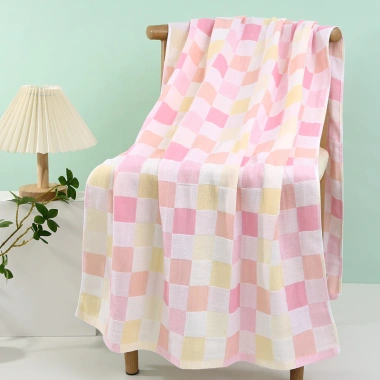 Khăn tắm sợi tre Uni Baby 70x140cm, thoáng khí, mềm mại, thấm hút nhanh cho bé
