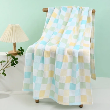 Khăn tắm sợi tre Uni Baby 70x140cm, thoáng khí, mềm mại, thấm hút nhanh cho bé