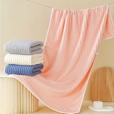 Khăn Tắm Sóng Nước 70x140 Cotton Siêu Mềm Mịn Thấm Hút Nhanh Giá 52.990đ