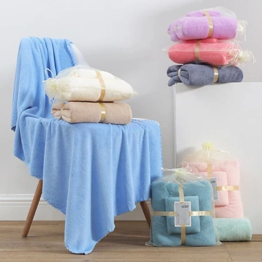 Khăn Tắm Sóng Nước 70x140 Cotton Siêu Mềm Mịn Thấm Hút Nhanh Giá 52.990đ