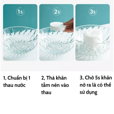 Khăn tắm viên nén du lịch 70x140cm dùng một lần - Cotton tiện lợi, giá chỉ 5.799 VND - Tổng Kho Sỉ Gia Dụng