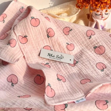 Khăn tắm xô muslin 4 lớp cỡ lớn - Siêu mềm, thấm hút nhanh, giá chỉ 125k 6