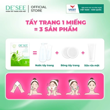 Khăn tẩy trang rửa mặt 2 IN 1 Dr.Papie Kombucha cho mẹ bầu và mẹ cho con bú 10c/túi 96.000 VND 8 Khăn tẩy trang rửa mặt 2 IN 1 Dr.Papie Kombucha cho mẹ bầu và mẹ cho con bú 10c/túi 96.000 VND 8