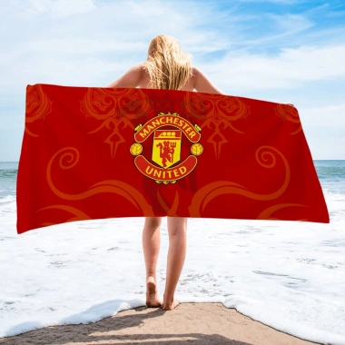 Khăn Terry một mặt Manchester United logo - Thấm hút nhanh, mềm mại, chỉ 104.749₫