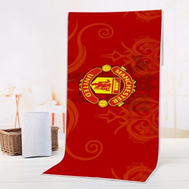 Khăn Terry một mặt Manchester United logo - Thấm hút nhanh, mềm mại, chỉ 104.749₫