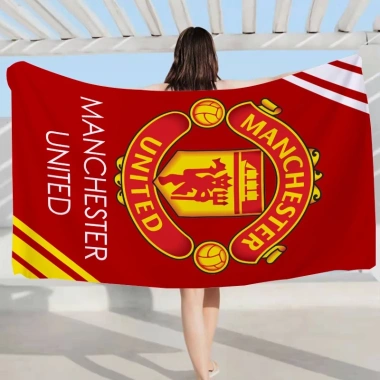 Khăn Terry một mặt Manchester United logo - Thấm hút nhanh, mềm mại, chỉ 104.749₫