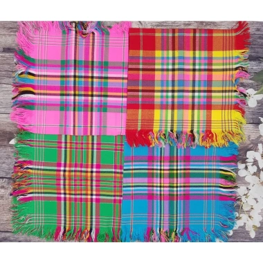 Khăn Thổ Cẩm Tây Bắc Kẻ Ô Vuông - Màu Sặc Sỡ, Giá 55.000đ, Độc Đáo Người Dân Tộc 4 Khăn Thổ Cẩm Tây Bắc Kẻ Ô Vuông - Màu Sặc Sỡ, Giá 55.000đ, Độc Đáo Người Dân Tộc 4