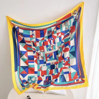 Khăn thô lụa 90x90cm choàng bản to - Quấn áo phong cách, chỉ 130.000đ
