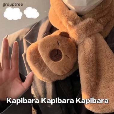 Khăn Thu Đông Capybara Dày Ấm Chống Lạnh Cổ Chữ Thập - Phụ Kiện Thời Trang Nữ, Quà Tặng VN 2