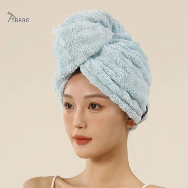Khăn Tóc Microfiber TBRBG Lớn Quấn Nhanh Khô, Thấm Hút Cao, Giá Ưu Đãi 52.462₫