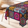 Khăn trải bàn Bohemian Mandala sặc sỡ hình chữ nhật – Trang trí tiệc, nhà cửa, chỉ 62.856₫ 3