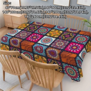 Khăn trải bàn Bohemian Mandala sặc sỡ hình chữ nhật – Trang trí tiệc, nhà cửa, chỉ 62.856₫ 6 Khăn trải bàn Bohemian Mandala sặc sỡ hình chữ nhật – Trang trí tiệc, nhà cửa, chỉ 62.856₫ 6