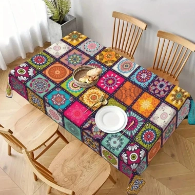 Khăn trải bàn Bohemian Mandala sặc sỡ hình chữ nhật – Trang trí tiệc, nhà cửa, chỉ 62.856₫ 7 Khăn trải bàn Bohemian Mandala sặc sỡ hình chữ nhật – Trang trí tiệc, nhà cửa, chỉ 62.856₫ 7
