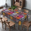 Khăn trải bàn Bohemian Mandala sặc sỡ hình chữ nhật – Trang trí tiệc, nhà cửa, chỉ 62.856₫ 8