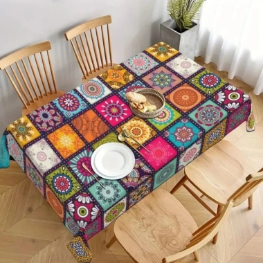Khăn trải bàn Bohemian Mandala sặc sỡ hình chữ nhật – Trang trí tiệc, nhà cửa, chỉ 62.856₫ 9 Khăn trải bàn Bohemian Mandala sặc sỡ hình chữ nhật – Trang trí tiệc, nhà cửa, chỉ 62.856₫ 9