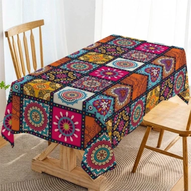 Khăn trải bàn Bohemian Mandala sặc sỡ hình chữ nhật – Trang trí tiệc, nhà cửa, chỉ 62.856₫ 10 Khăn trải bàn Bohemian Mandala sặc sỡ hình chữ nhật – Trang trí tiệc, nhà cửa, chỉ 62.856₫ 10
