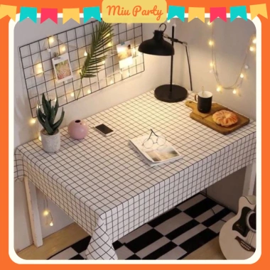 Khăn Trải Bàn Caro Hàn Quốc Chống Thấm Nước PVC - Thảm Picnic Dùng 1 Lần, Giá 32k