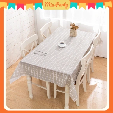 Khăn Trải Bàn Caro Hàn Quốc Chống Thấm Nước PVC - Thảm Picnic Dùng 1 Lần, Giá 32k