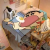 Khăn Trải Bàn Crayon Shin‑Chan Dễ Thương - Vải Chống Bụi, Trang Trí, Giá 77.464₫ 5