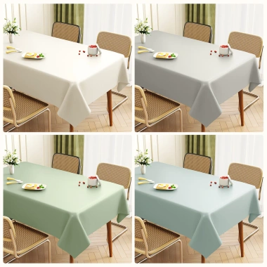 Khăn Trải Bàn Da Cừu Trơn 6HWP - Chống Dầu, Chống Thấm Nước, Sang Trọng, Thảm Chống Bỏng
