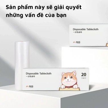 Khăn Trải Bàn Dùng Một Lần 180x180cm Hộp 20 Cái PE Đa Năng Tiện Lợi - 70.000 VND 8
