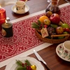 Khăn Trải Bàn Handmade Cotton Vải Lanh Đỏ - Trang Trí Tết 2.026, Chất Lượng Cao, Giá 107.892 VND 5