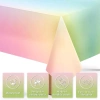 Khăn trải bàn nhựa dùng một lần Pastel Rainbow Iridescent 137x274cm - Chống thấm, tiệc cưới, sinh nhật, tiệc tắm bé 6