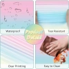 Khăn trải bàn nhựa dùng một lần Pastel Rainbow Iridescent 137x274cm - Chống thấm, tiệc cưới, sinh nhật, tiệc tắm bé 7