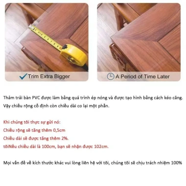 Khăn Trải Bàn PVC Trong Suốt Dày 2mm Tùy Chỉnh Kích Thước Giá Ưu Đãi 146.740₫ 4