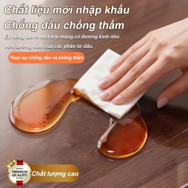 Khăn trải bàn PVC trong suốt không thấm nước, chống dầu, chống trơn trượt - Giá chỉ 18.510 VND 3
