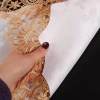 Khăn trải bàn ren ADAMESUO hình bầu dục thêu hoa Dacron - Giặt được, kiểu Châu Âu 9