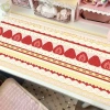 Khăn trải bàn ROLY dâu hoạt hình, tấm lót chống trượt lanh-cotton - Giá 83.268 VND