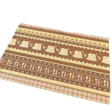 Khăn trải bàn ROLY dâu hoạt hình, tấm lót chống trượt lanh-cotton - Giá 83.268 VND 7