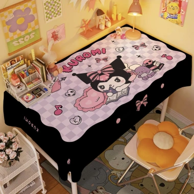 Khăn Trải Bàn Sanrio Kuromi Dễ Thương - Vải, Trang Trí Phòng Ngủ, Giá Ưu Đãi 80.881₫