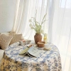 Khăn Trải Bàn Vải Lanh Cotton Hoạ Tiết Hoa Vintage Đủ Màu Thảm Picnic Giá 66.500₫