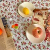 Khăn Trải Bàn Vải Lanh Cotton Hoạ Tiết Hoa Vintage Đủ Màu Thảm Picnic Giá 66.500₫ 3
