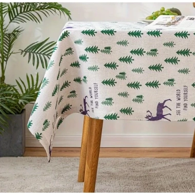 Khăn Trải Bàn Vintage 1Mx1M5 Viền Cạnh Dễ Thương Thảm Picnic Du Lịch Chụp Ảnh Dã Ngoại