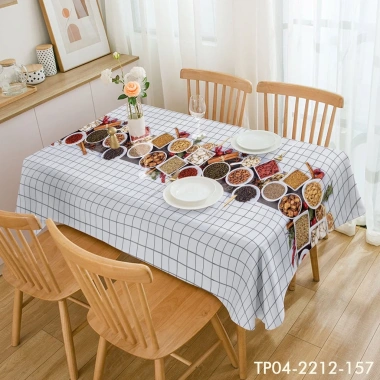 Khăn Trải Bàn Vintage Bắc Âu Sang Trọng – Phông Nền Chụp Ảnh, Trang Trí Tiệc Noel và Tết, Giá 180.000 VND 6