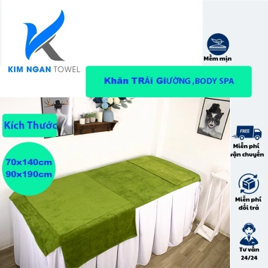 Khăn Trải Giường Spa 90x190 & 70x140 - Dày dặn, thấm hút tốt, phơi nhanh giảm 20% 4 Khăn Trải Giường Spa 90x190 & 70x140 - Dày dặn, thấm hút tốt, phơi nhanh giảm 20% 4