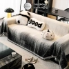 Khăn Trải Sofa Cao Cấp 2 Mặt Họa Tiết Đẹp Mắt - Chống Bụi, Mèo Cào, Thảm Picnic Dã Ngoại KENHOME 3