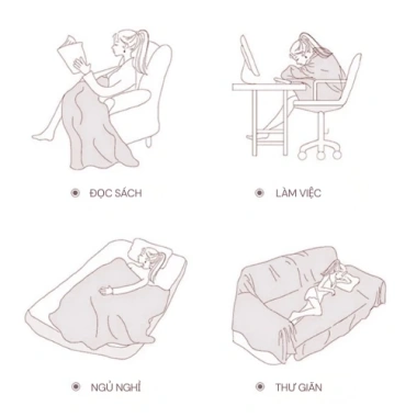 Khăn Trải Sofa Cao Cấp Lá Úa Mùa Thu - Thảm Picnic & Trải Bàn Cổ Điển KENHOME