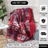 Khăn Trải Sofa Chống Bụi KENHOME Họa Tiết Sinh Động Thảm Picnic Gấp Gọn Trang Trí Nhà 9