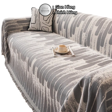 Khăn Trải Sofa KENHOME Họa Tiết Kẻ Sọc Chống Bám Bụi, Lịch Lãm Quý Phái 432.500₫