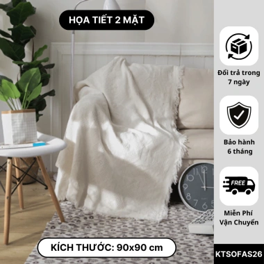 Khăn Trải Sofa Ren Tua Rua Trắng – Thảm Picnic họa tiết trơn KENHOME 440.000₫ 9 Khăn Trải Sofa Ren Tua Rua Trắng – Thảm Picnic họa tiết trơn KENHOME 440.000₫ 9