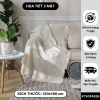 Khăn Trải Sofa Ren Tua Rua Trắng – Thảm Picnic họa tiết trơn KENHOME 440.000₫ 10