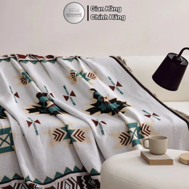 Khăn Trải Sofa Thổ Cẩm 2 Mặt Ren Vintage Gấp Gọn – Thảm Picnic Kenhome 3 Khăn Trải Sofa Thổ Cẩm 2 Mặt Ren Vintage Gấp Gọn – Thảm Picnic Kenhome 3