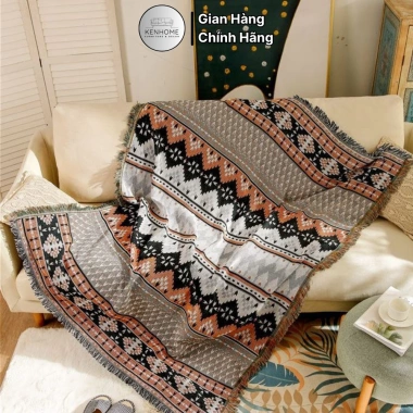 Khăn Trải Sofa Thổ Cẩm Mông Cổ - Đa Dụng Picnic Gia Đình KENHOME 175k 3 Khăn Trải Sofa Thổ Cẩm Mông Cổ - Đa Dụng Picnic Gia Đình KENHOME 175k 3