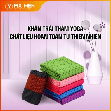 Khăn trải thảm yoga thoáng khí, thấm mồ hôi, dễ vệ sinh, an toàn da - 179.000 VND