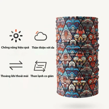 Khăn trùm đầu hình xăm ninja thời trang, che kín cổ, chống UV, chống bụi, thoáng khí - giảm còn 28.000 VND 2