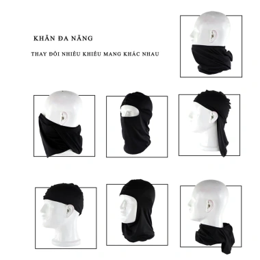 Khăn Trùm Đầu Ninja Fullface Kiêm Khẩu Trang Chống Nắng Chống Bụi Giá 28.000 VND